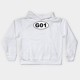 G01 Chassis Code Marathon Style Kids Hoodie